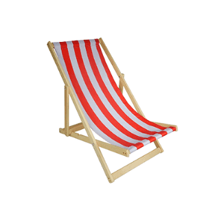 Lehátko Červeno-bílá pruhovaná